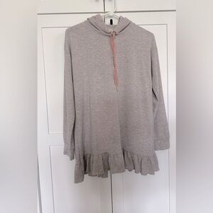 Matilda Jane Gray Hoodie with Pink Accents
